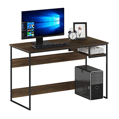 Furinno Moretti Modern Lifestyle Study Desk, Computer Desk, 114 cm (W), Columbia Walnut
