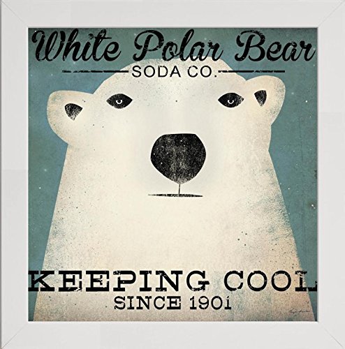 Frame Company Watson Range Polar Bear Soda Co by Ryan Fowler, Frame - 10 x 10 Inches, White