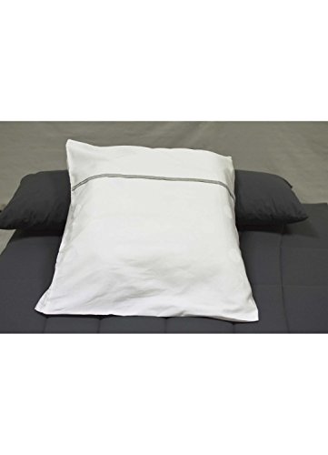 HomeMaison Pillowcase, Cotton, White, 64x64 cm