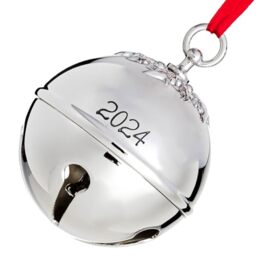 Klikel Christmas Bell Ornament 2024 - Sleigh Bell Christmas Ornament 2024 - Christmas Holy Ball 2024 Ornament - Bell Ornament for Christmas Tree - Sleigh Bell Engraved 2024-10th Annual Edition