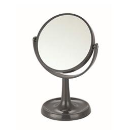 MSV Bathroom Mirror, Aluminium Stainless Steel, Grey, 0