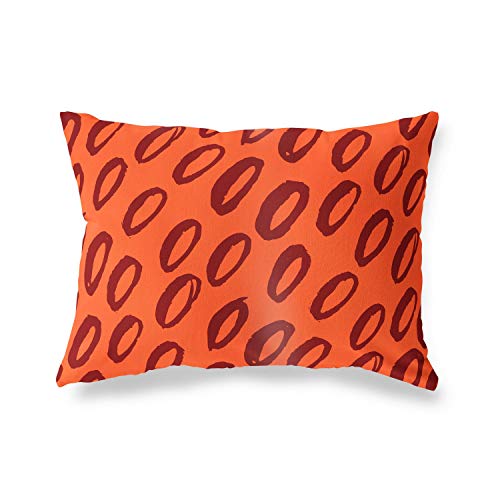 Bonamaison Decorative Cushion Cover Orange & Bordeux, Throw Pillow Covers, Home Decorative Pillowcases for Livingroom, Sofa, Bedroom, Size: 35x50 Cm - Designed and Manufactured in Turkey