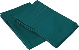 Elegant Comfort 1500 Thread Count Wrinkle & Fade Resistant Egyptian Quality Microfiber Ultra Soft Luxurious 2-Piece Pillowcases, Standard Size, Marine Teal