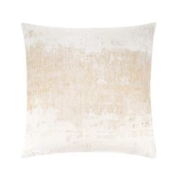 "THE-TINOART Cream Gold Throw Pillow Covers 22""X22"" Splashed Gold Cream Jacquard Pillow Covers Reversed Cream White Velvet Square Cushion Covers for White Couch Sofa Living Room Bedroom Car 1Piece"