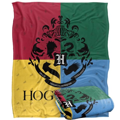 HARRY POTTER Blanket, 152 x 127 cm House Pride Hogwarts Silky Touch Super Soft Throw Blanket