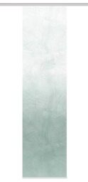 HOME WOHNIDEEN SIRALIA Sliding Curtain in Silk Look, Digital Print, 245 x 60 cm, with Accessories, Colour: Sage, Size: 245 x 60 cm, Quantity: 1