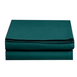 Elegant Comfort Premium Hotel Quality 1-Piece Flat Sheet, Luxury and Softest 1500 Premium Hotel Quality Microfiber Bedding Flat Sheet, Wrinkle-Free, Stain-Resistant, Twin/Twin XL, Marine Teal