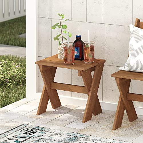 Furinno DALAM Patio Table, Outdoor Side Table, Multipurpose End/Sofa Table, Coffee Table, for Patio, Garden, Porch, Natural