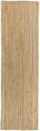 HAMID Rug Jute Runner Alhambra Natural Colour, Jute Rug, Area Rug 100% Jute Fibre Hand Wovem, Braided Rug for Home, Living Room, Floor Carpet..(250x80cm)