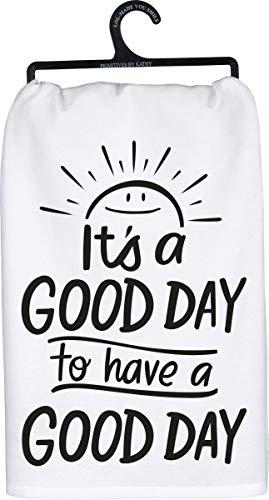 Primitives by Kathy Dish Towel, It's a Good Day, 28 x 28-Inches