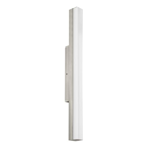 Eglo LED Wall Light Torreta, Mirror Lamp, Bathroom Wall Light Made of Metal and Glass, Bathroom Lamp in Matte Nickel, White, LED Damp Room Light Neutral White, IP44, L 60 cm