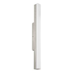 Eglo LED wall Light Torreta, Mirror Lamp - Bathroom wall light made of Metal and Glass, Bathroom Lamp in Matte Nickel, White, LED Damp Room Light neutral white, IP44, L