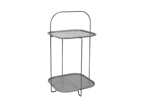 PT Living Side Table Trays Steel Mouse Grey
