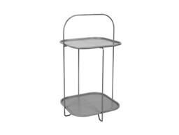 PT Living Side Table Trays Steel Mouse Grey
