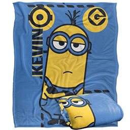 "Minions Kevin Blue Silky Touch Super Soft Throw Blanket 152 x 127 cm, 50"" x 60"""