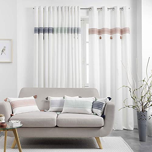 Douceur d'Intérieur Curtain, Amaya Pink, 140 x 240 cm