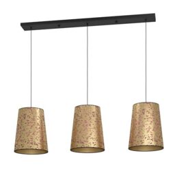 EGLO Castuera pendant lamp, 3-light suspension over dining table