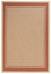 HANSE Home Classy Living Room Rug, Flat Weave, Robust Modern Design, Bedroom Rug for Dining Room, Living Room, Children's Room, Hallway, Bedroom, Kitchen - Red Brown, 80 x 150 cm