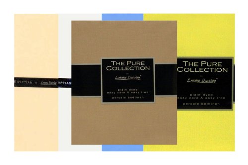 Emma Barclay 180 Thread Count Percale Fitted Sheet in Lemon - King Bed