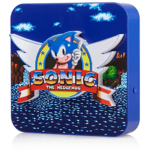 Numskull Sonic The Hedgehog Desk Lamp Wall Light - Ambient Lighting Gaming Accessory for Bedroom, Home, Study, Office, Work - Official Sonic The Hedgehog Merchandise