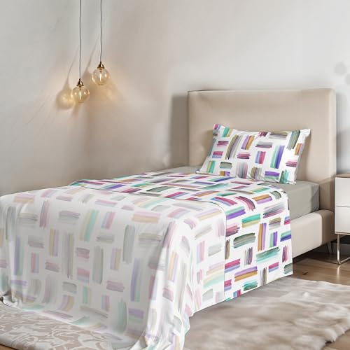 Fantasy bed sheet set in printed microfiber
