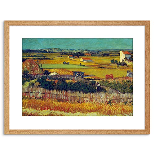 Wee Blue Coo PAINTING VAN GOGH HARVEST ARLES OLD MASTER FRAMED PICTURE ART PRINT F97X9679