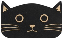 Now Designs Doormat, Black Cat, Vinyl, 1 EA