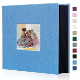 Artmag Fabric Photo Album 4x6 1000 Large Capacity for Family Wedding Anniversary Linen Album Holds 1000 Horizontal and Vertical Photos (1000 Pockets, Teal)