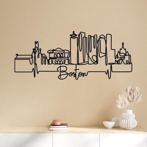 Stylish Black Decorative Metal Wall Accessory, 120 x 47 x 1.5 cm, 100% Metal, 2 mm Thickness, Lightweight & Modern Design for Home Decor