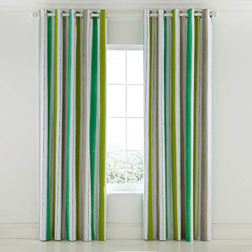 Helena Springfield London Amalfi Curtains, Cotton Half Panama, Tropical, 66x90