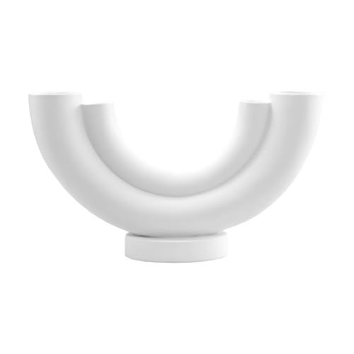 Goebel Studio 8 Georgina Vase - Porcelain Design Vase White, Decorative Vase Modern Home Accessory 52 cm 30-800-22-1