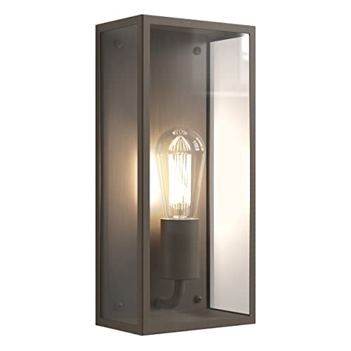 Astro Messina 160 II Outdoor Wall Light - IP44 Rated - (Bronze), LED E27/ES Lamp, Designed in Britain - 1183023-3 Years Guarantee