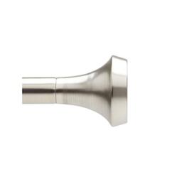 "Umbra Ella 1"" Curtain Rod for Window – Nickel Drapery Metal Rod With Trumpet Finials - Perfect for Bedroom, Living Room - Extends From 36""-72"", 91-183cm, Nickel/Steel"