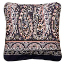 Bassetti Granfoulard Imperia 41 Cushion Cover 100% Cotton Beige with Zip 40 cm x 40 cm 9324059