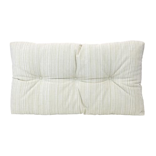 Klear Vu The Gripper Omega Non-Slip Tufted Bench Cushion for Indoor Furniture, Entryway Storage, Bay Window, Corner Nook or Piano Seat, 27 Inches, Cream