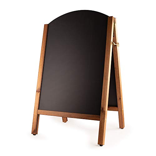 Chalkboards UK Quality Reversible A Frame Blackboard/Chalkboard (A1), Wood, Black, 102 x 73 x 5 cm
