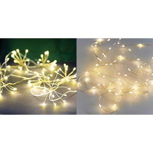 Talking Tables Allium Starburst Lights LED & Gold LED String Lights Bundle