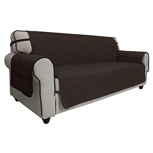 Easy-Going Sofa Slipcover Oversized Sofa Cover Waterproof Couch Cover Furniture Protector Cover Pets Covers Washable Non-Slip Fabric Pets Dog (Oversized Sofa, Chocolate)