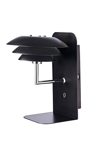 Dyberg Larsen - Matt Black - DL20 - Wall Lamp - Made of Matt Black Metal - Matt Black - for Indoor use - G9/33W - Danish Design - Modern - Light