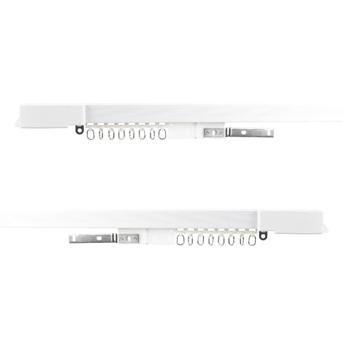 PNI Curtain rail, curtain PT9234S length 4m, compatible SafeHome PT923 smart motor, White