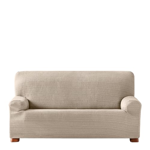 Eysa Aquiles Elastic Sofa Cover 3-Seats, Polyester-Cotton, Ecru, 37 x 29 x 9 cm