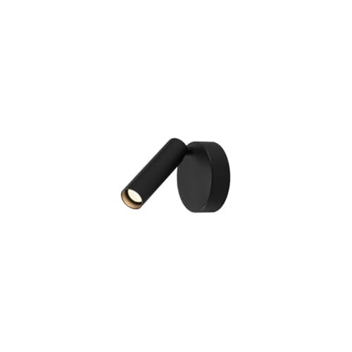 SLV Wall and Ceiling-Mounted Light KARPO/Interior Ceiling and Wall Lighting, LED spot, Surface-Mounted Light, Wall-Mounted Light, Ceiling Spotlight / 3000K 9.5W 480lm Black 40 Degrees