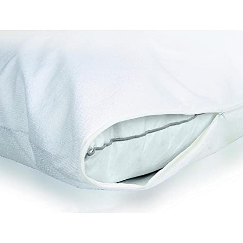 Roupillon - PILLOW PROTECTOR 100% WATERPROOF COTTON COLORS - White, MATERIAL - 100% COTTON, SIZES - 50 x 70 cm