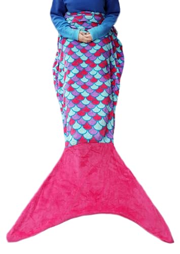 London Europe Original Comfy Tail - Mermaid Blanket - Pink Large