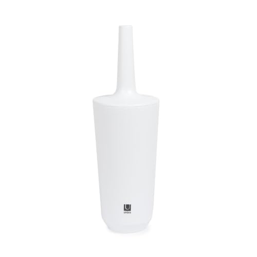 Umbra CORSA Toilet Brush with Holder, White