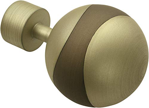 Gardinia Orbit 2 x Metal End Piece Champagne/Cappuccino for Curtain Technology Diameter 19 mm