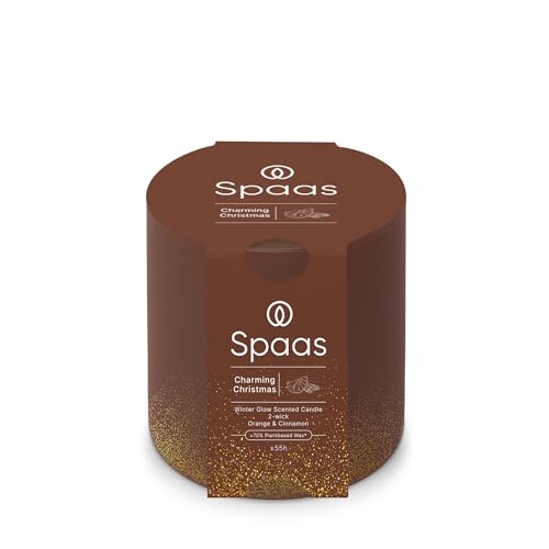 Spaas Winter Glow Scented Candle 2-Wick 55h, Charming Christmas