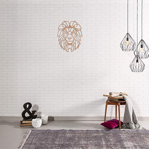 Homemania Wall Decoration 40 x 0.15 x 50 cm Copper