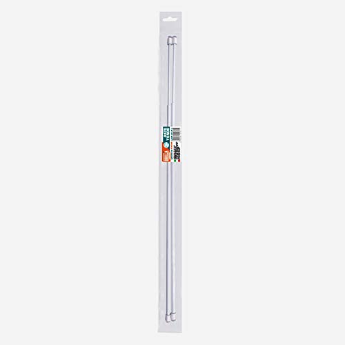 La Briantina 2 x Curtain Rod with Suction Cup AST05817A, Set of 2, Adjustable from 70 to 80 cm.
