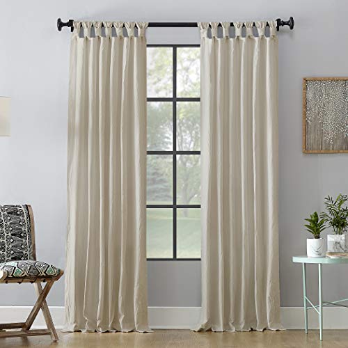 "Archaeo Washed Cotton Twist Tab Curtain, 52"" x 84"", Oatmeal"